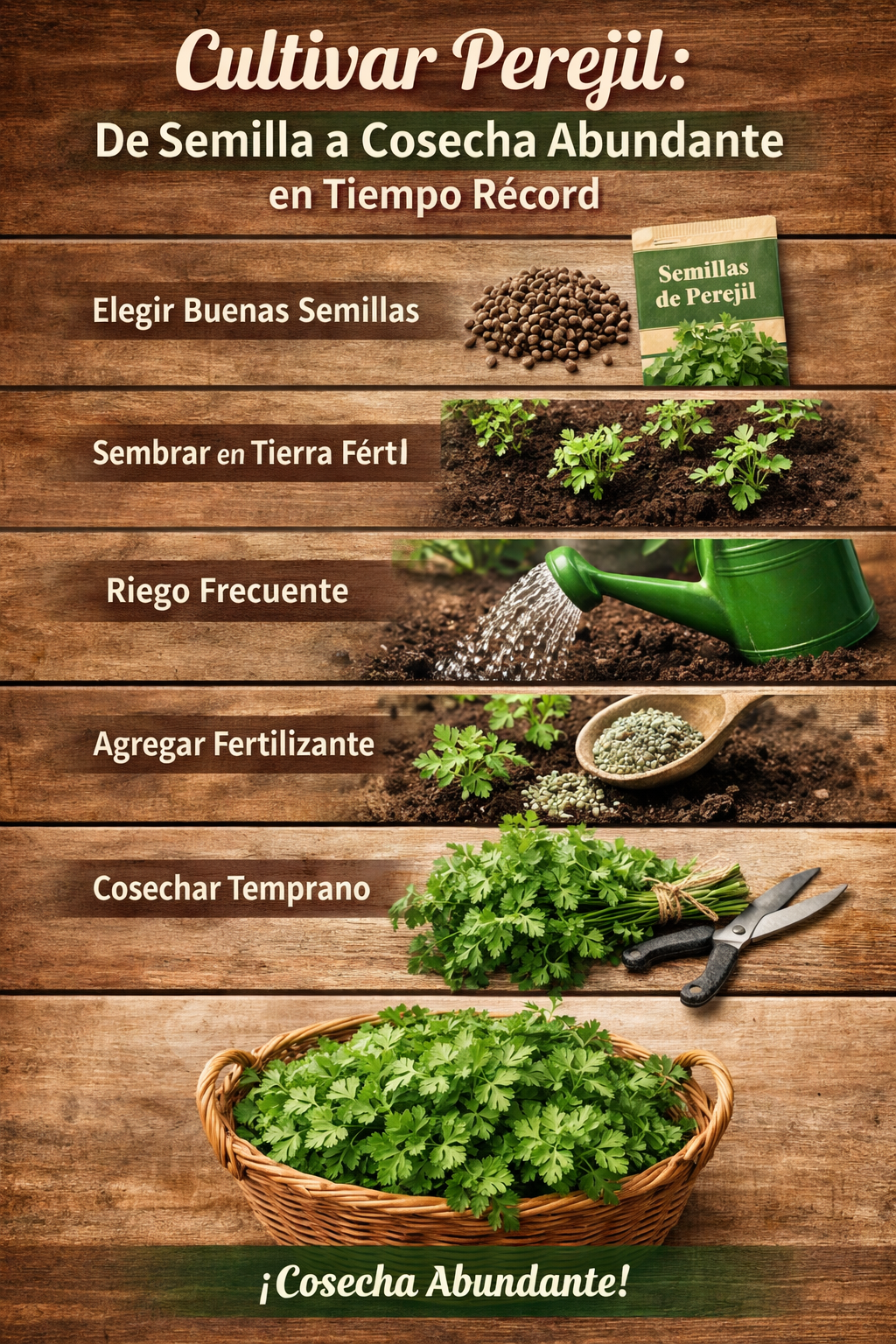 Cultivar Perejil: De Semilla a Cosecha Abundante en Tiempo Récord