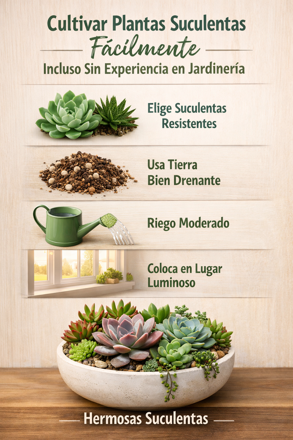 Cultivar Plantas Suculentas Fácilmente, Incluso Sin Experiencia en Jardinería