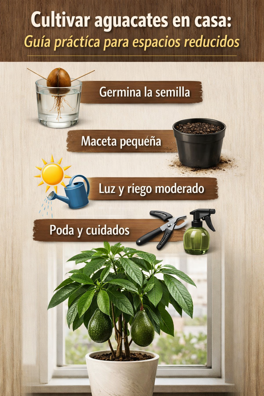 Cultivar aguacates en casa: guía práctica para espacios reducidos
