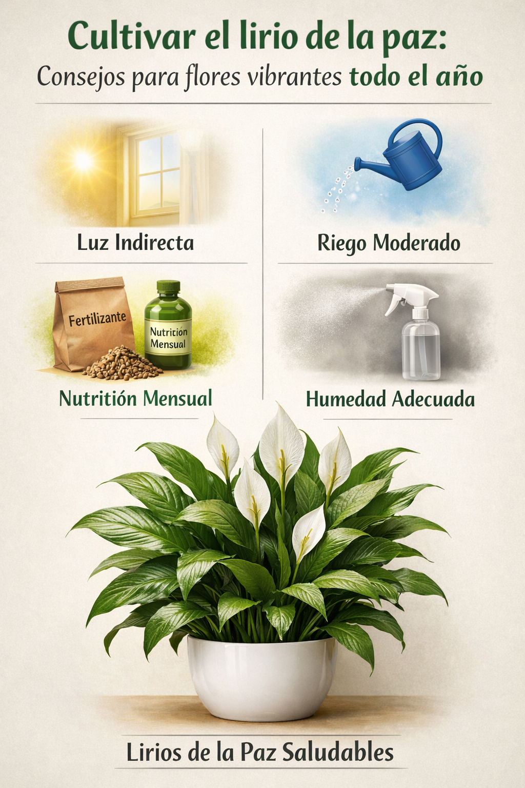 Cultivar el lirio de la paz: consejos para flores vibrantes todo el año