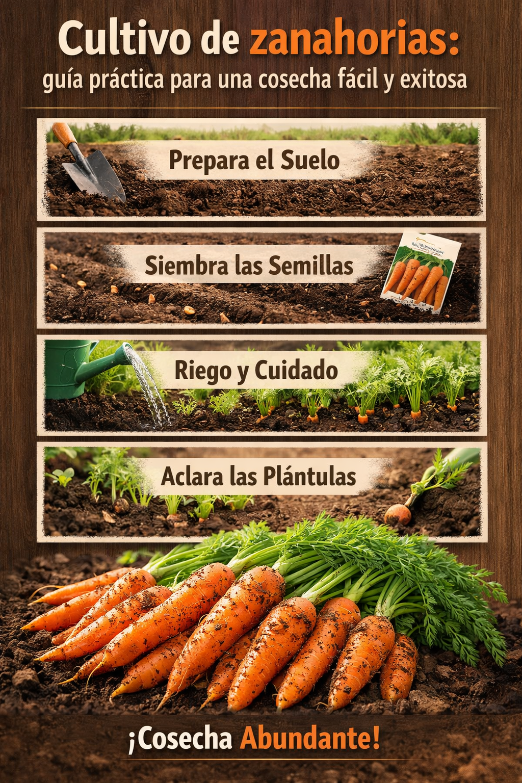 Cultivo de zanahorias: guía práctica para una cosecha fácil y exitosa