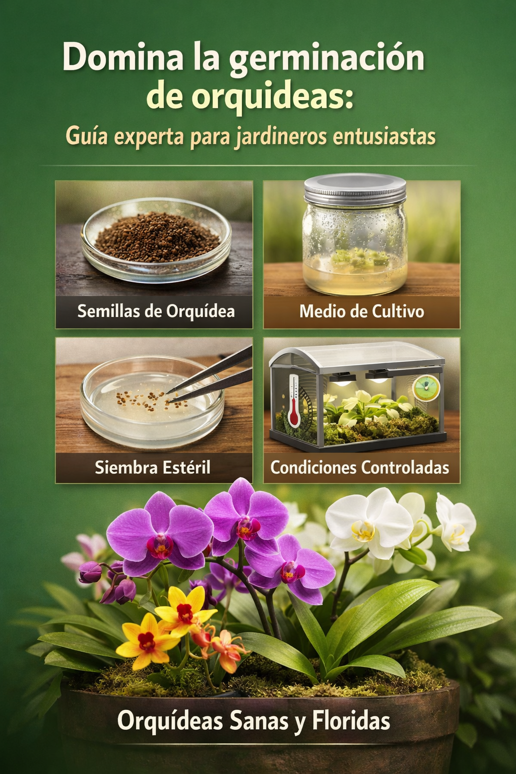 Domina la germinación de orquídeas: guía experta para jardineros entusiastas