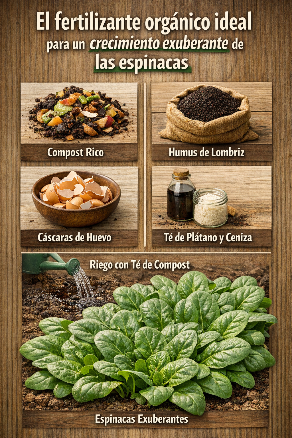 El fertilizante orgánico ideal para un crecimiento exuberante de las espinacas