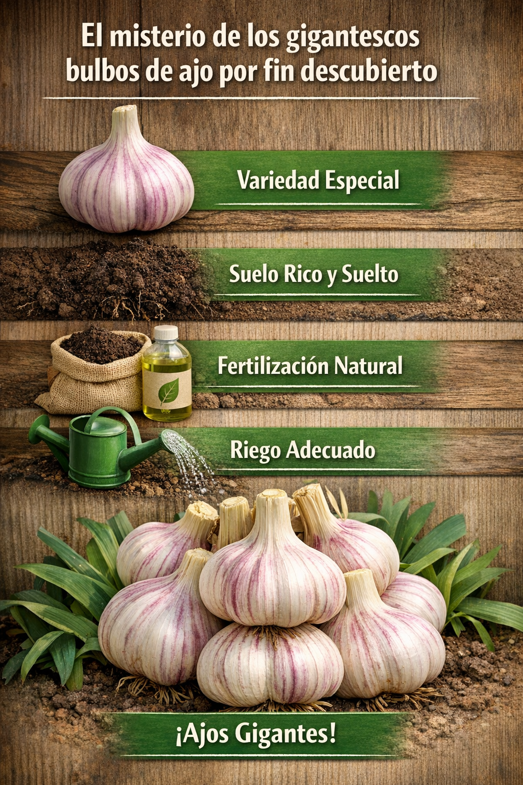 El misterio de los gigantescos bulbos de ajo por fin descubierto