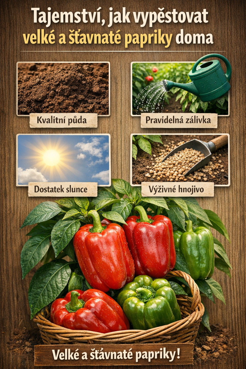 El secreto para cultivar pimientos grandes y jugosos en casa