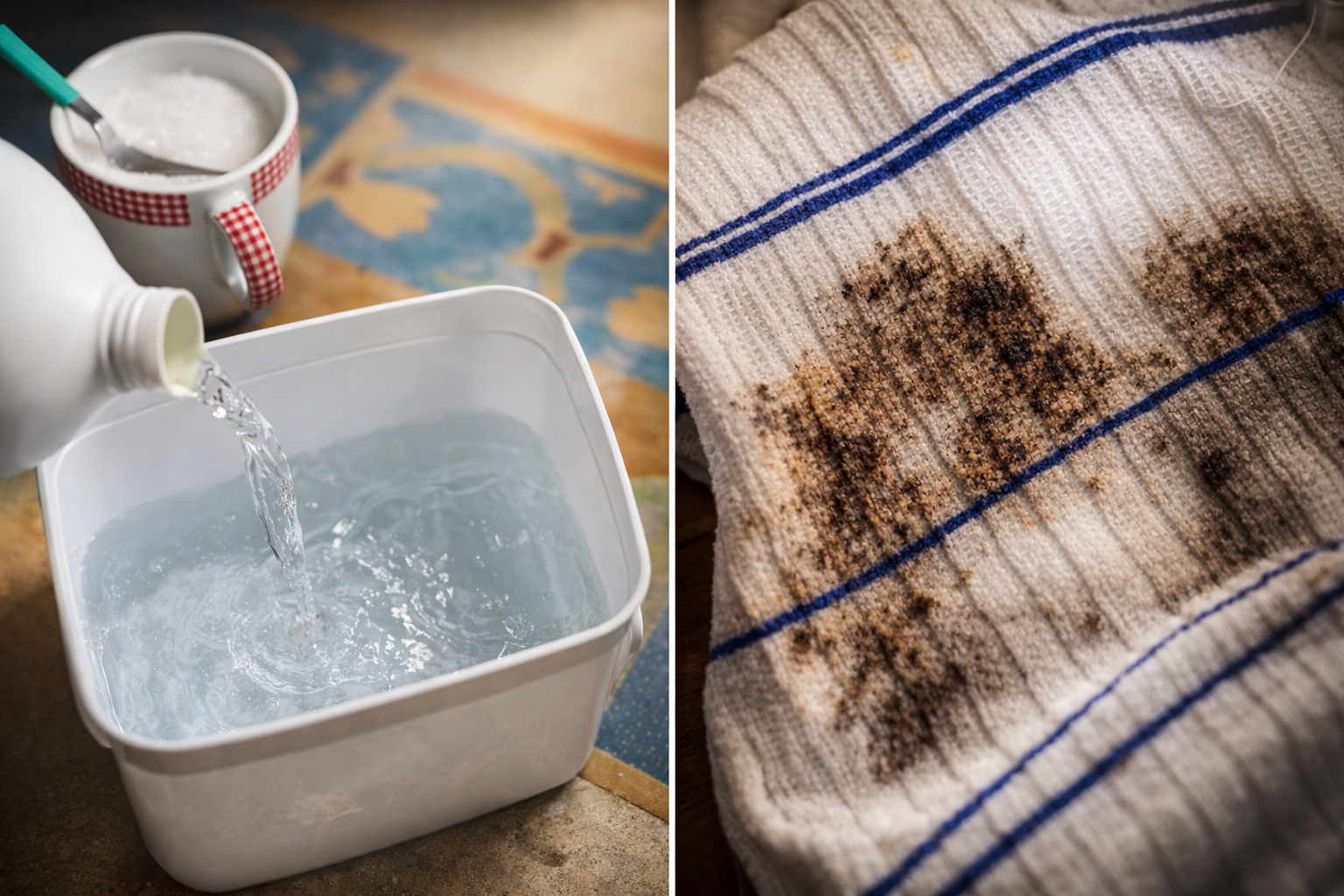 El truco del azúcar elimina incluso las manchas de moho más difíciles – paso a paso