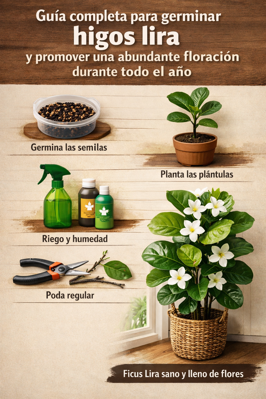 Guía completa para germinar higos lira y promover una abundante floración durante todo el año