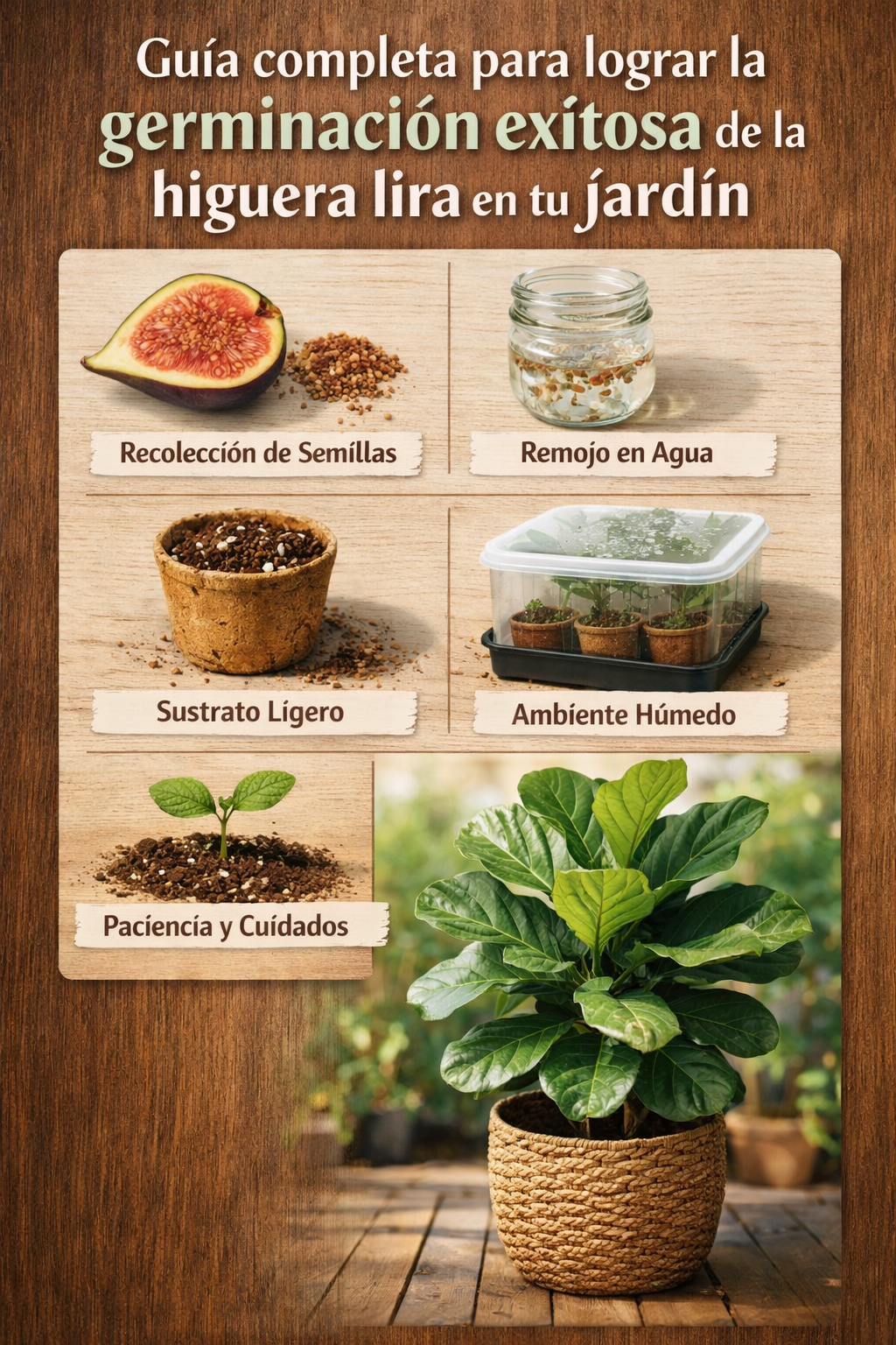 Guía completa para lograr la germinación exitosa de la higuera lira en tu jardín