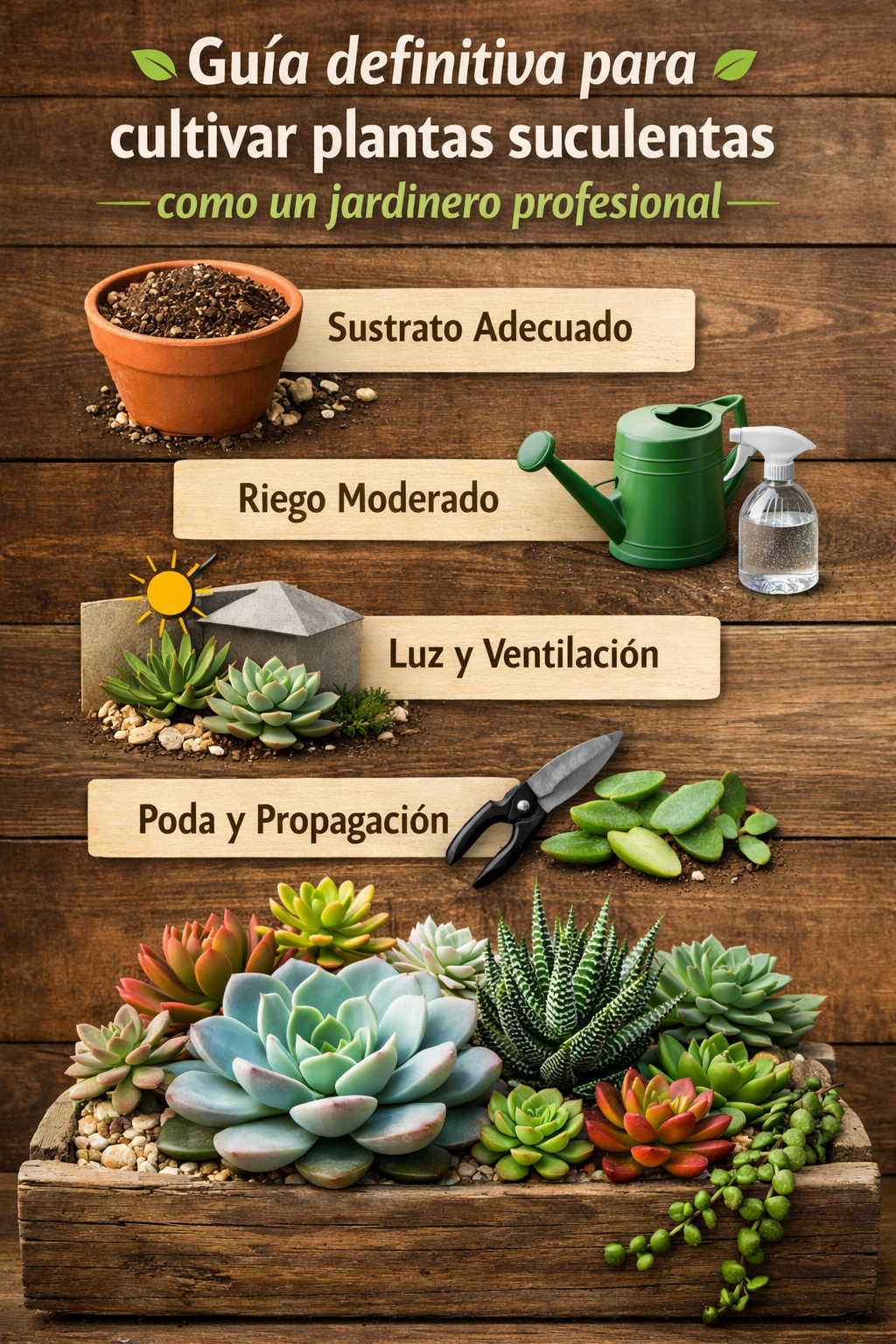 Guía definitiva para cultivar plantas suculentas como un jardinero profesional