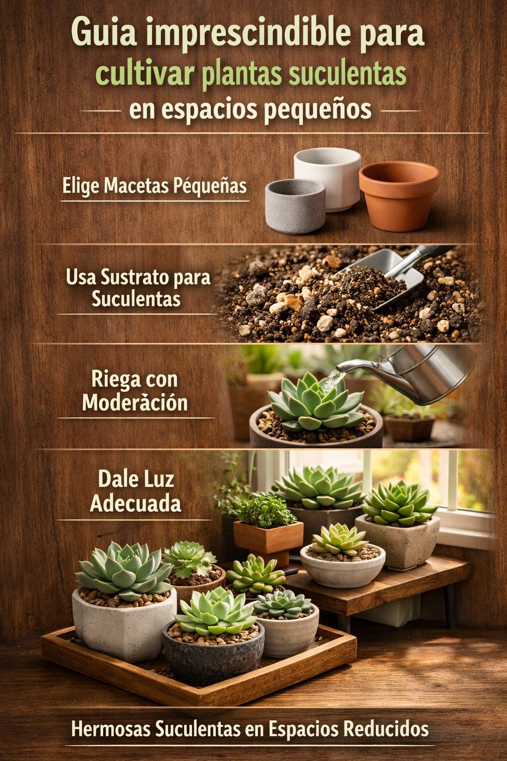 Guía imprescindible para cultivar plantas suculentas en espacios pequeños