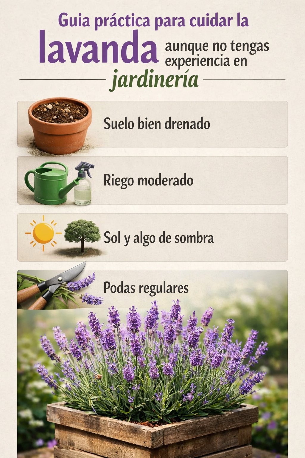 Guía práctica para cuidar la lavanda aunque no tengas experiencia en jardinería