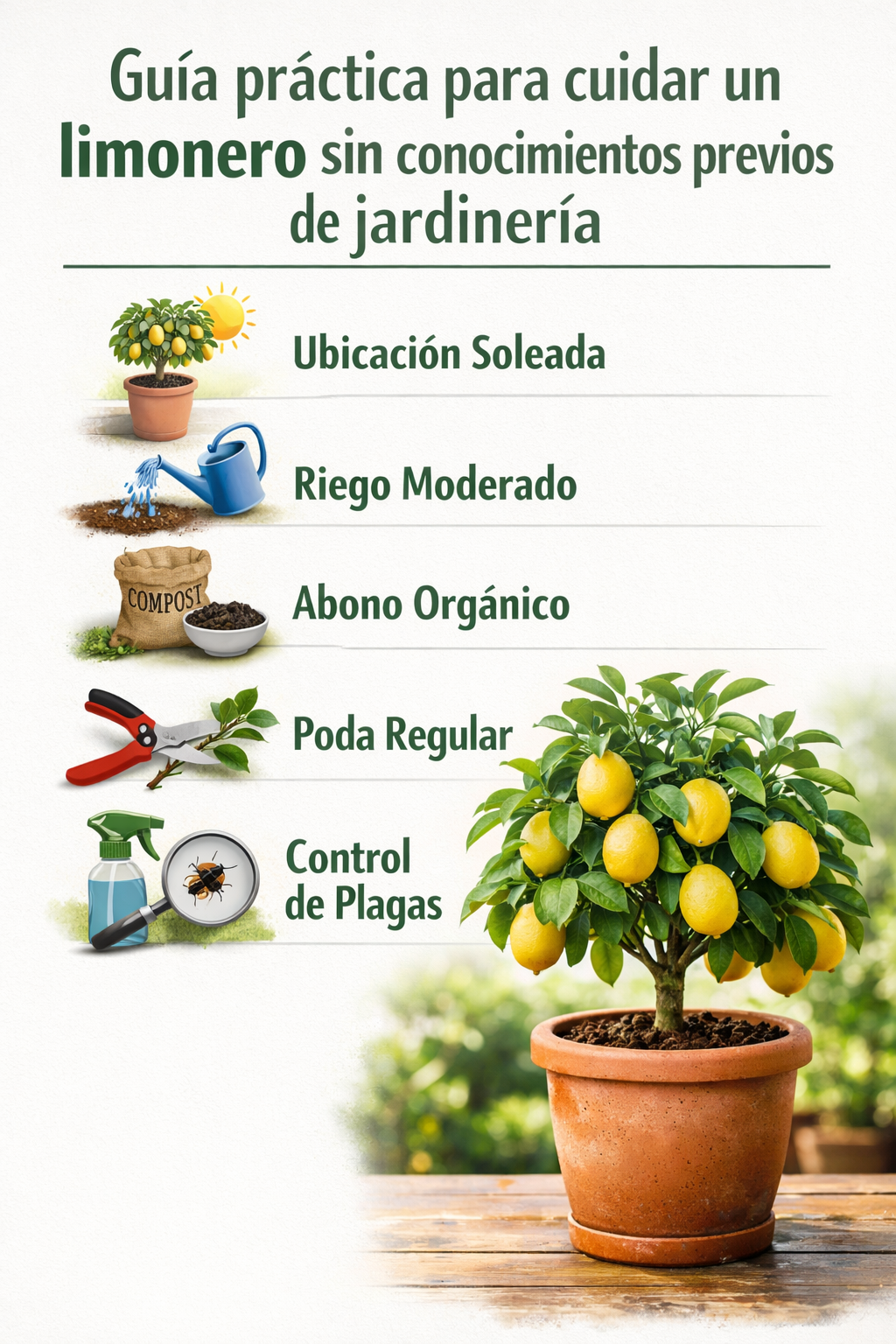 Guía práctica para cuidar un limonero sin conocimientos previos de jardinería