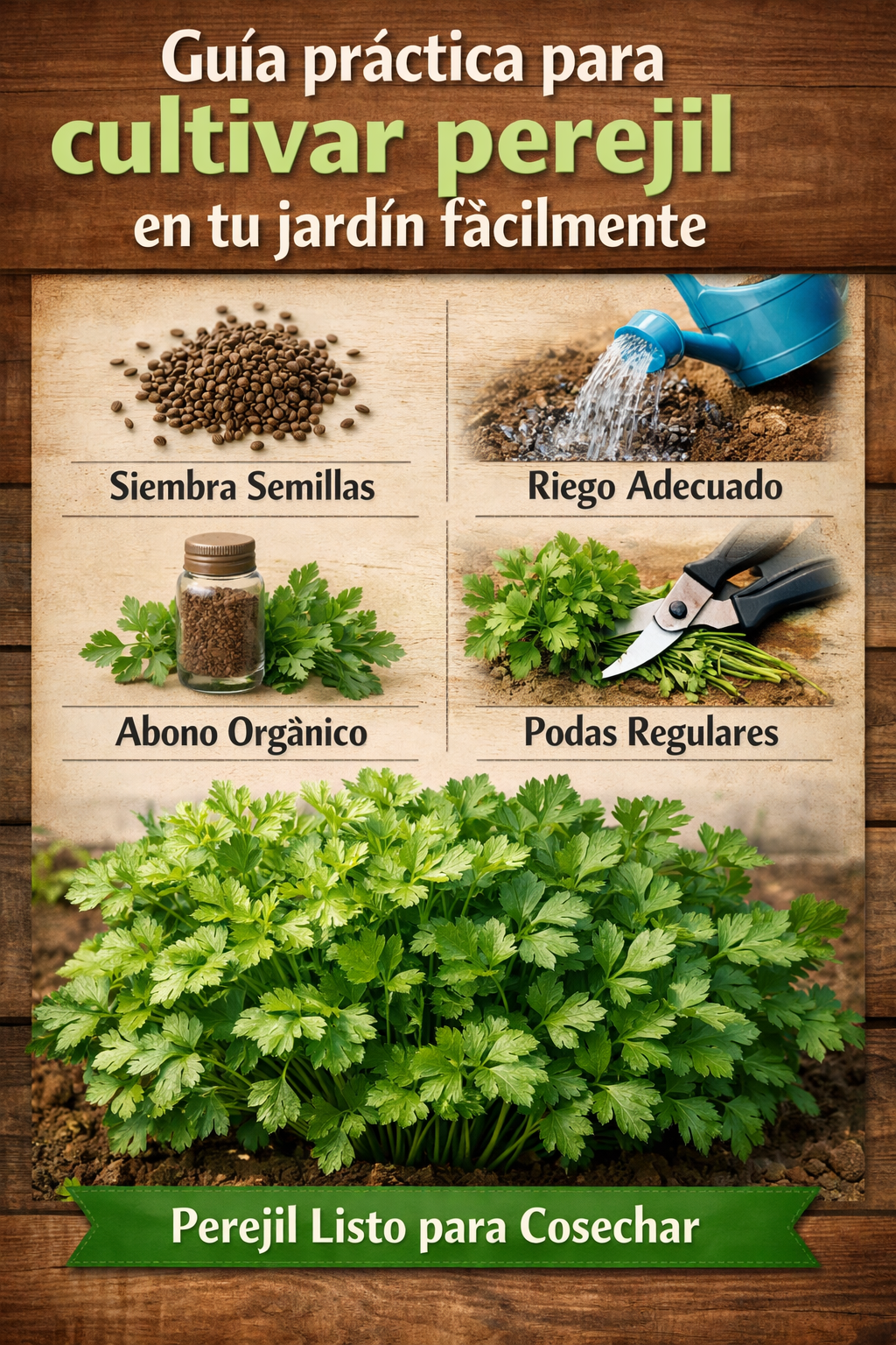 Guía práctica para cultivar perejil en tu jardín fácilmente