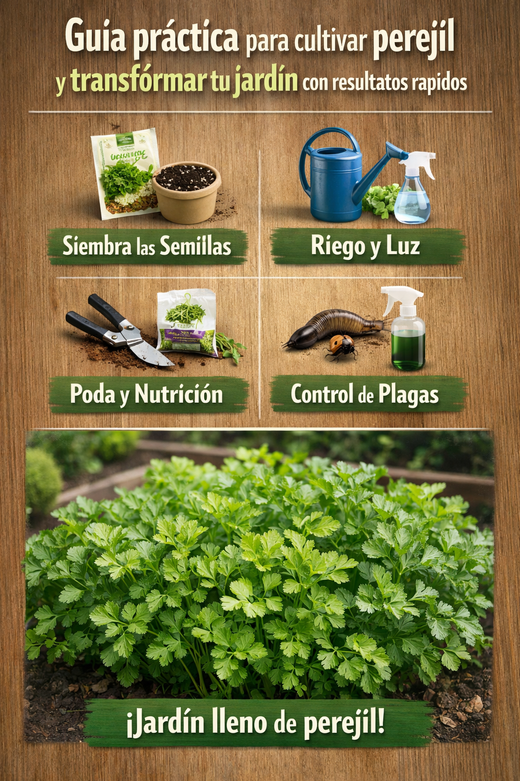 Guía práctica para cultivar perejil y transformar tu jardín con resultados rápidos