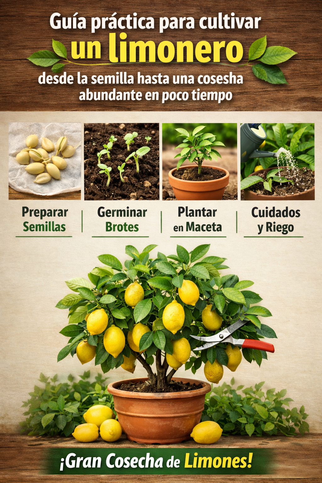 Guía práctica para cultivar un limonero desde la semilla hasta una cosecha abundante en poco tiempo