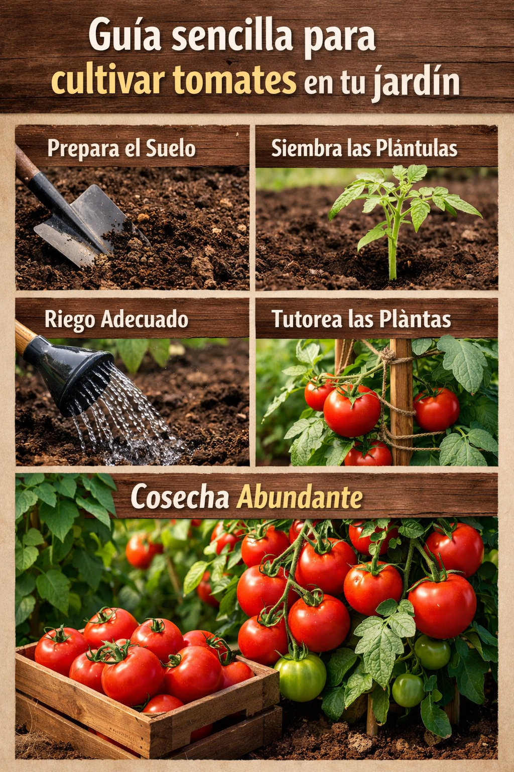Guía sencilla para cultivar tomates en tu jardín