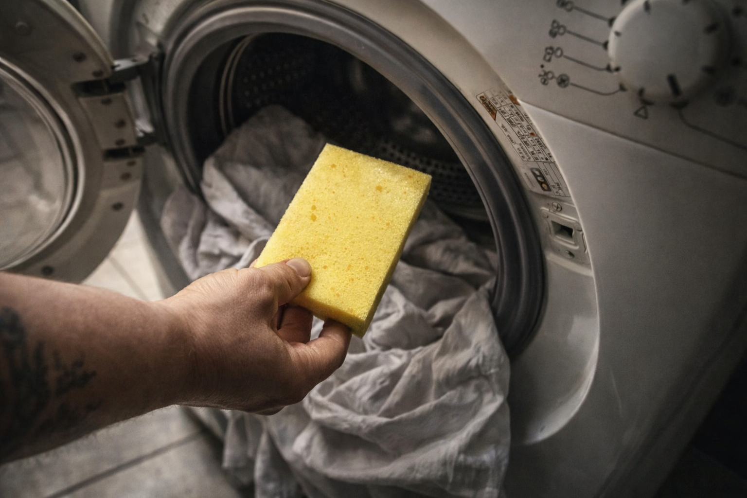 La vuelta a la esponja en la lavadora es infalible, ¡desde que la descubrí la hago siempre!