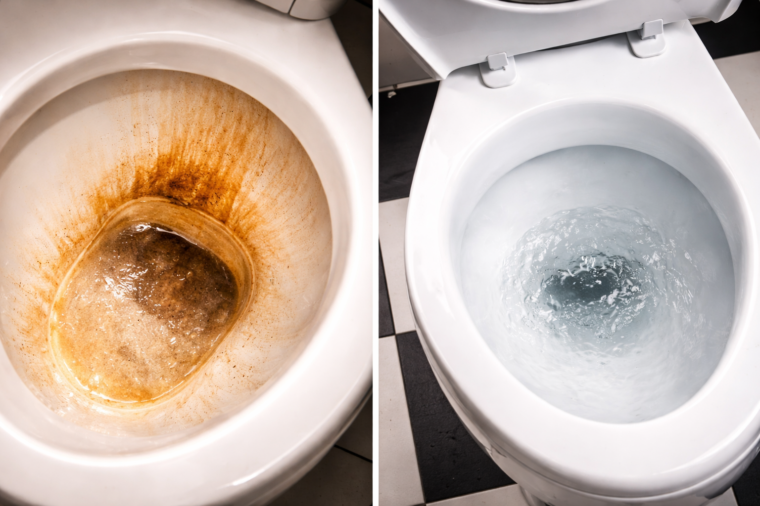 Limpieza del baño: desde que descubrí este método, siempre están blancas y relucientes sin usar productos químicos.