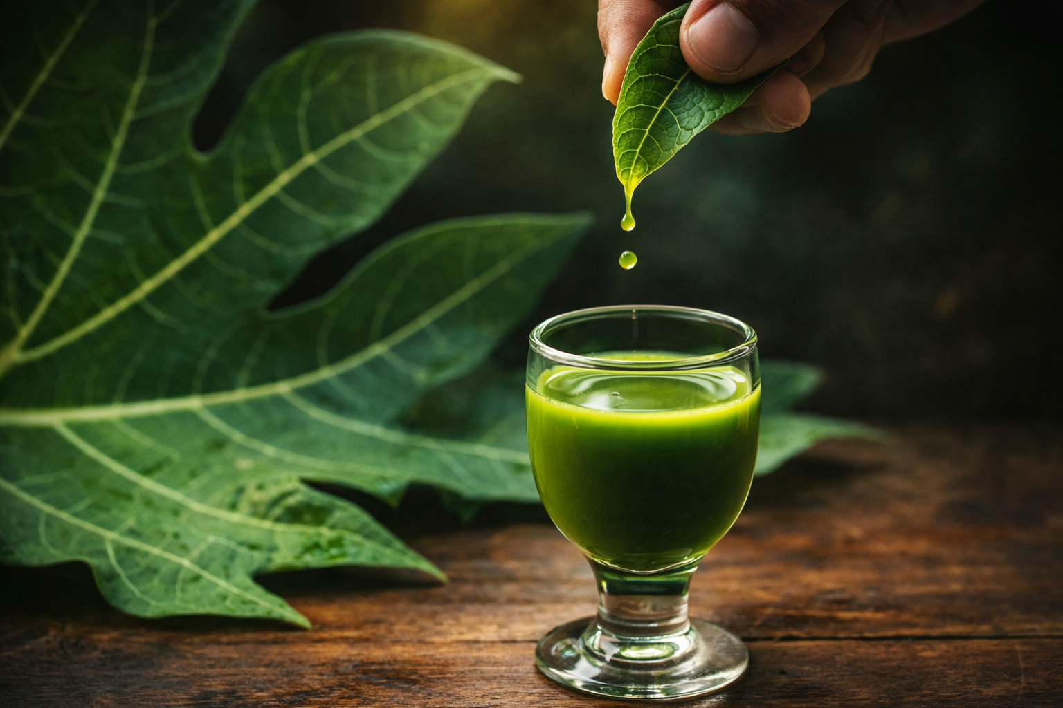 Los importantes beneficios para la salud del jugo de hojas de papaya