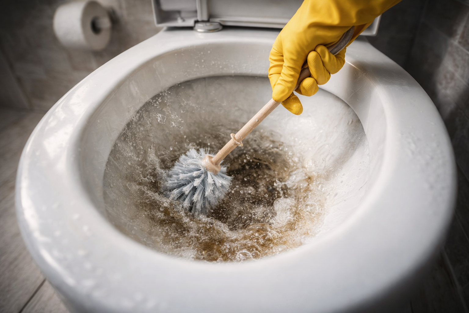 Más eficaz que el vinagre blanco, este producto poco conocido elimina la cal de los sanitarios sin dejar olores desagradables.