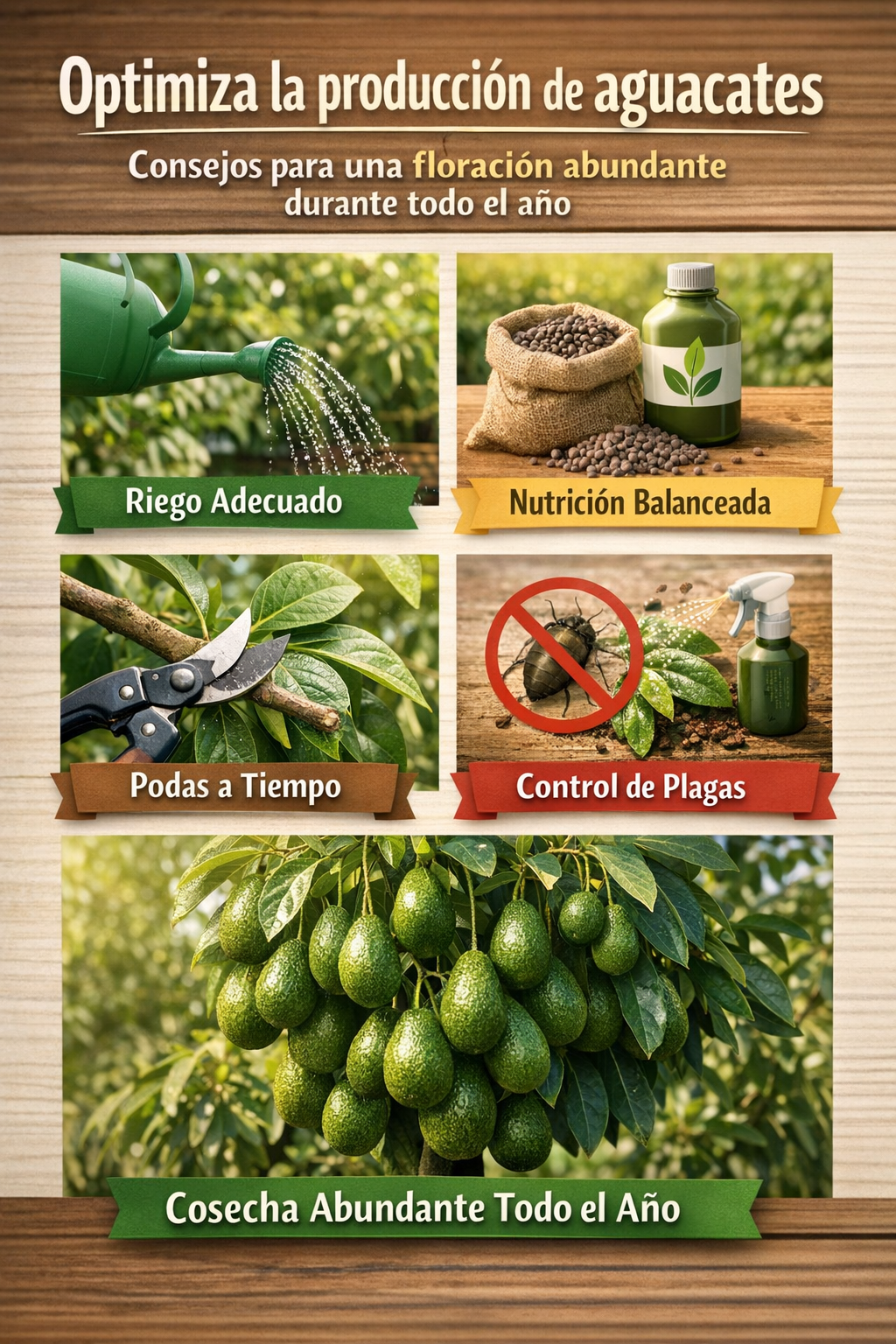 Optimiza la producción de aguacates: consejos para una floración abundante durante todo el año