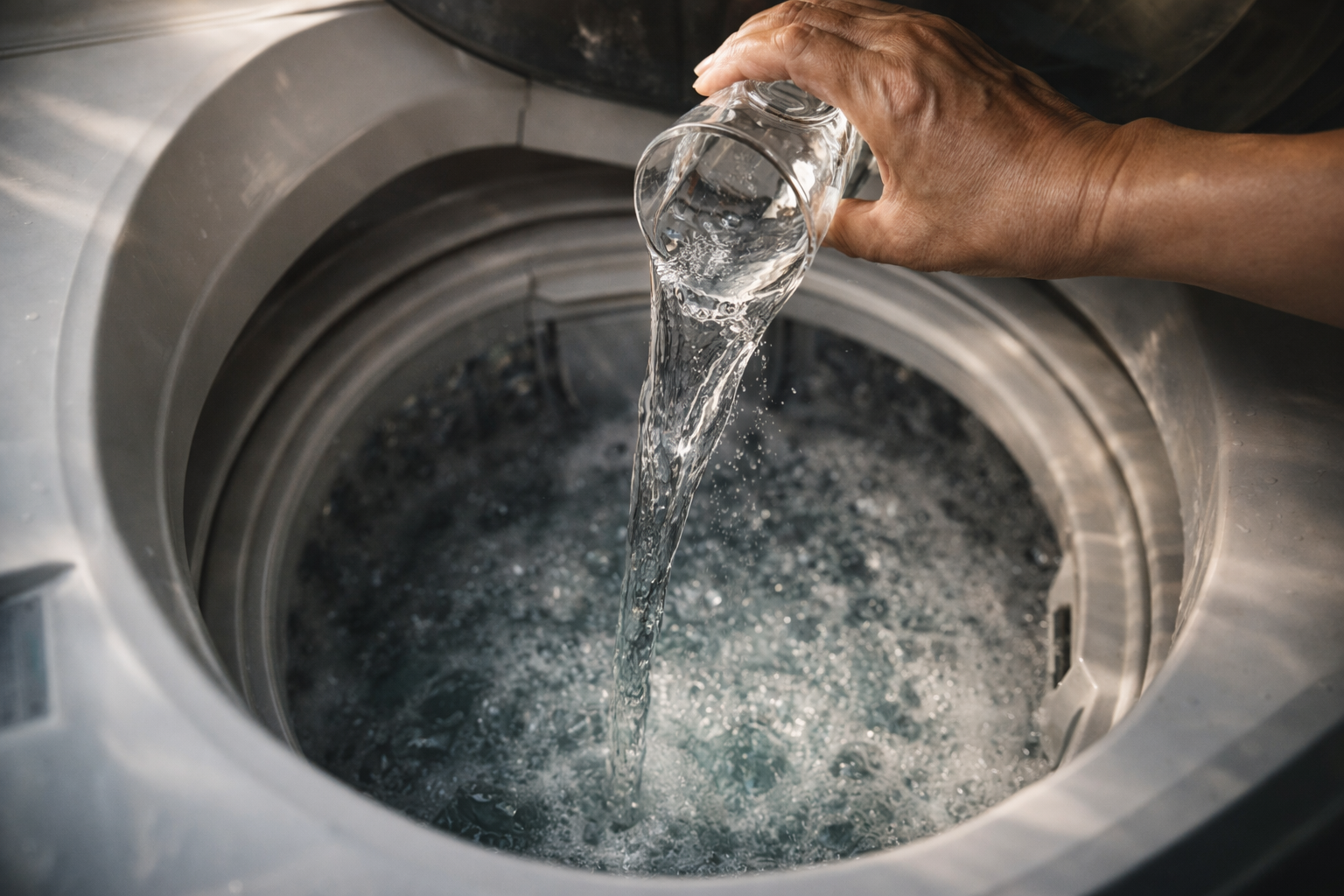 Por eso, con medio vaso de vinagre en tu lavado puedes prescindir de detergente y suavizante