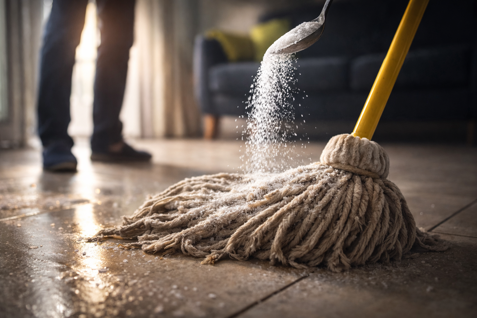 Sal en el trapeador: ¡prueba este truco de la abuela y sorpréndete con el resultado!