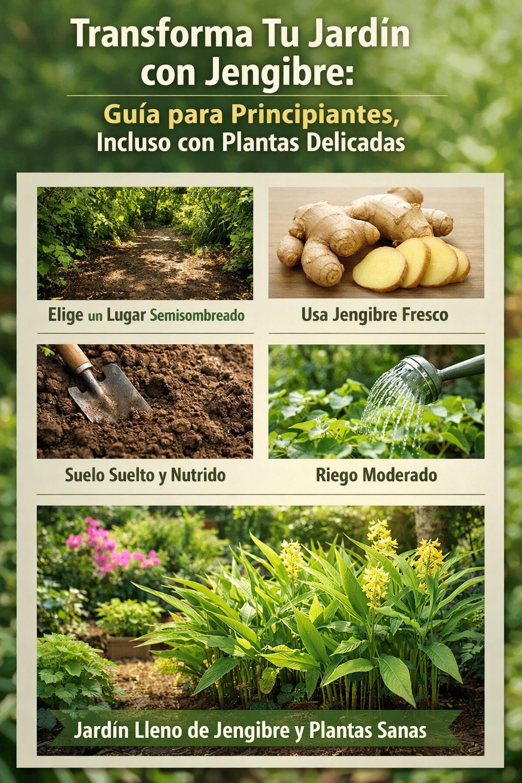 Transforma Tu Jardín con Jengibre: Guía para Principiantes, Incluso con Plantas Delicadas