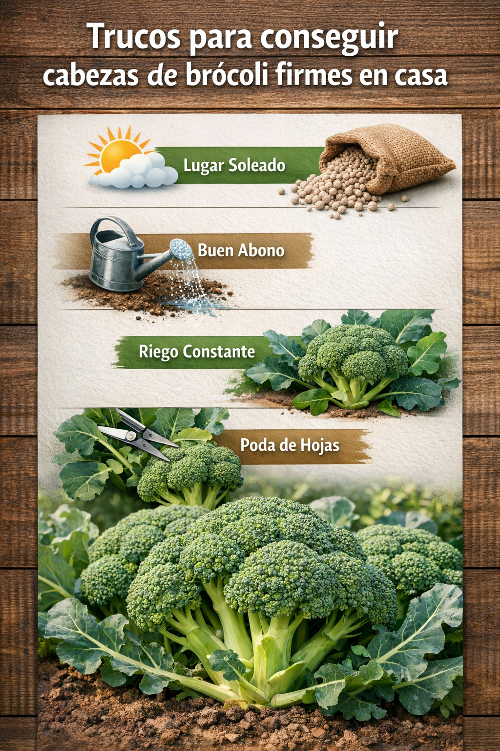 Trucos para conseguir cabezas de brócoli firmes en casa