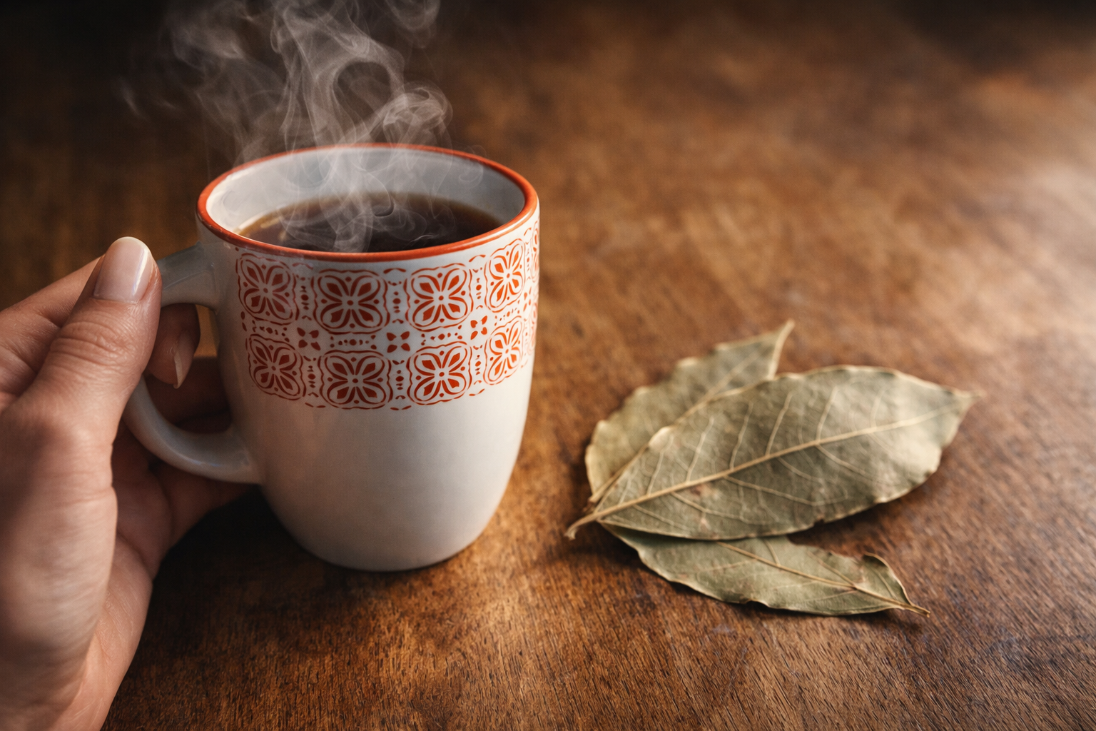 Una taza de café y dos hojas de laurel, mézclalas y descubrirás: en casa son oro puro