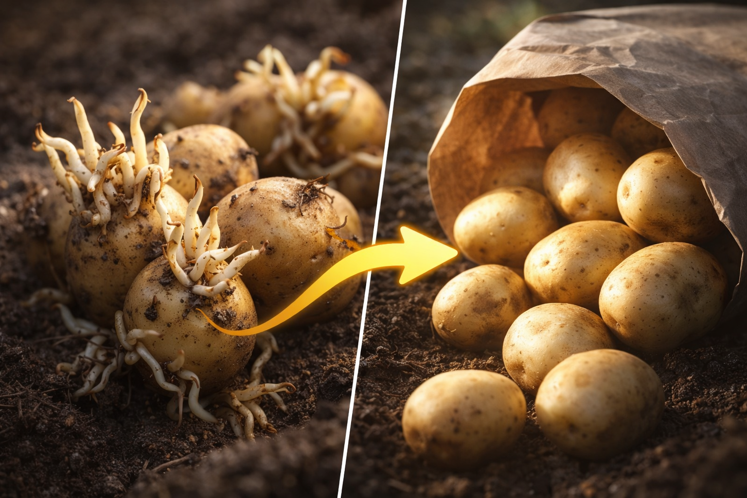 ¿Cómo conservar las patatas para que no broten?