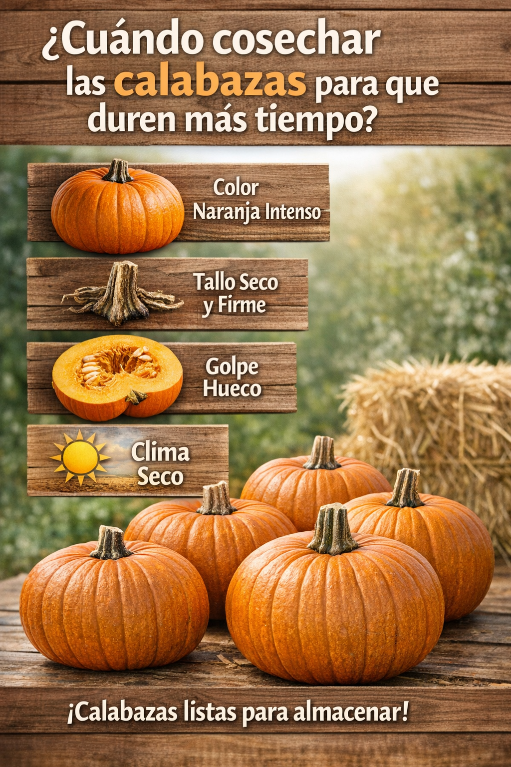 ¿Cuándo cosechar las calabazas para que duren más tiempo?