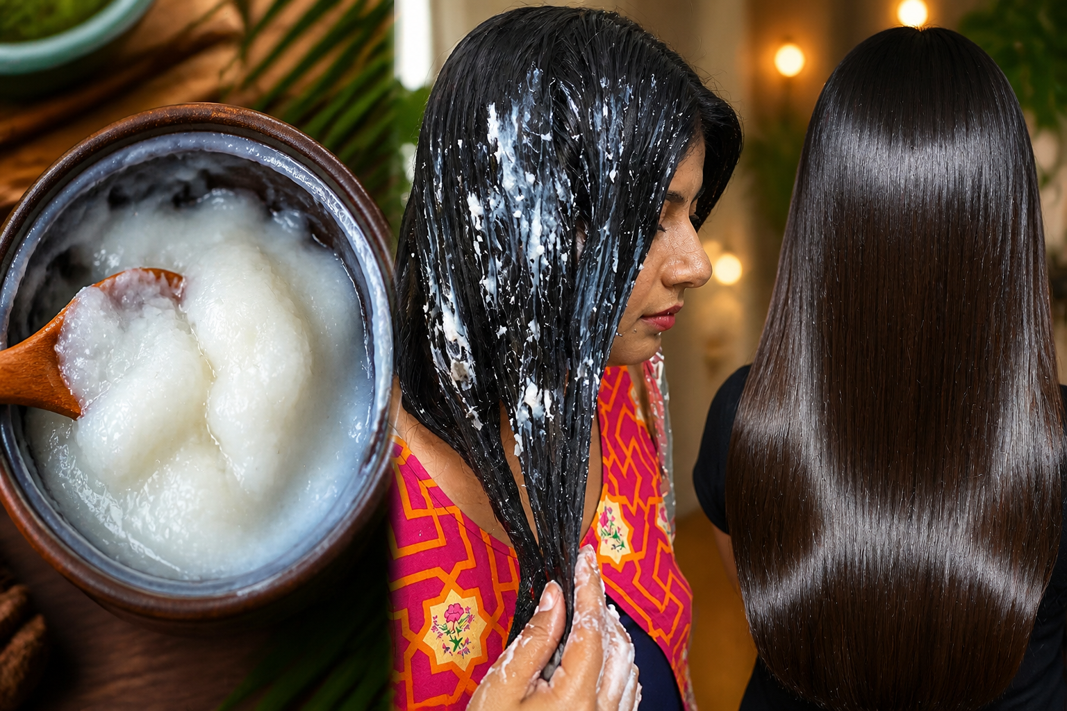 6 formas de alisar el cabello de manera natural en casa