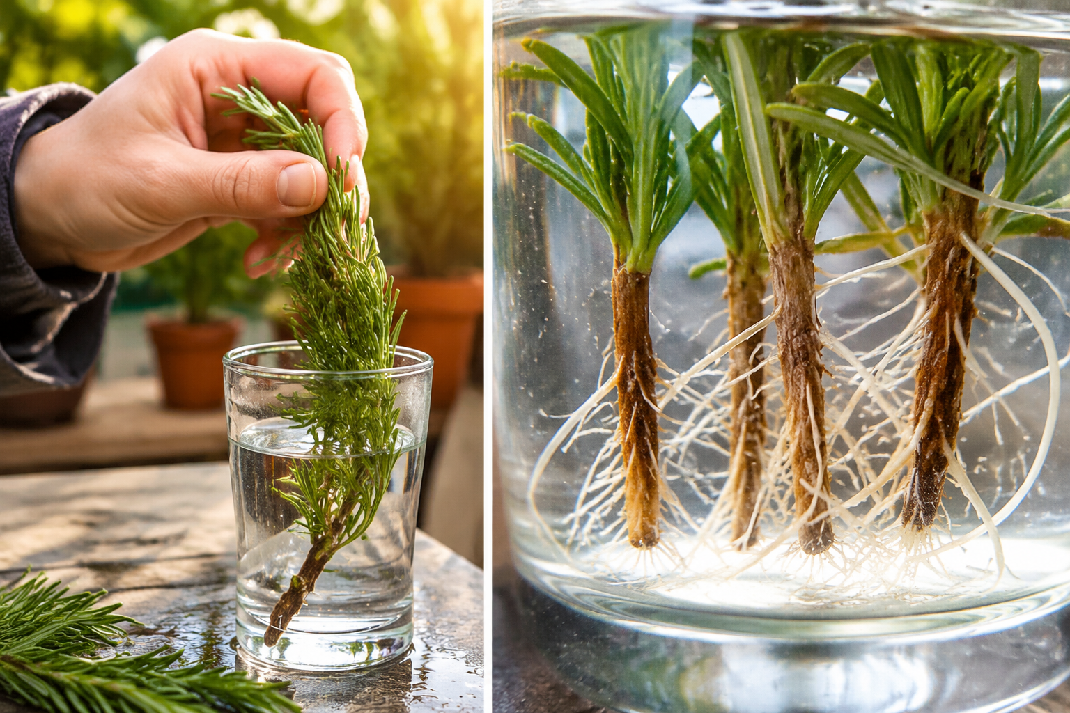 Aprende a cultivar romero solo con una ramita y agua
