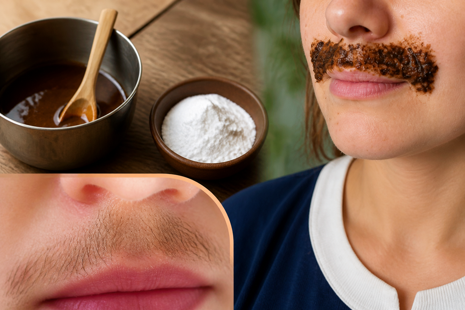 Así puedes eliminar el vello facial con remedios 100% naturales.