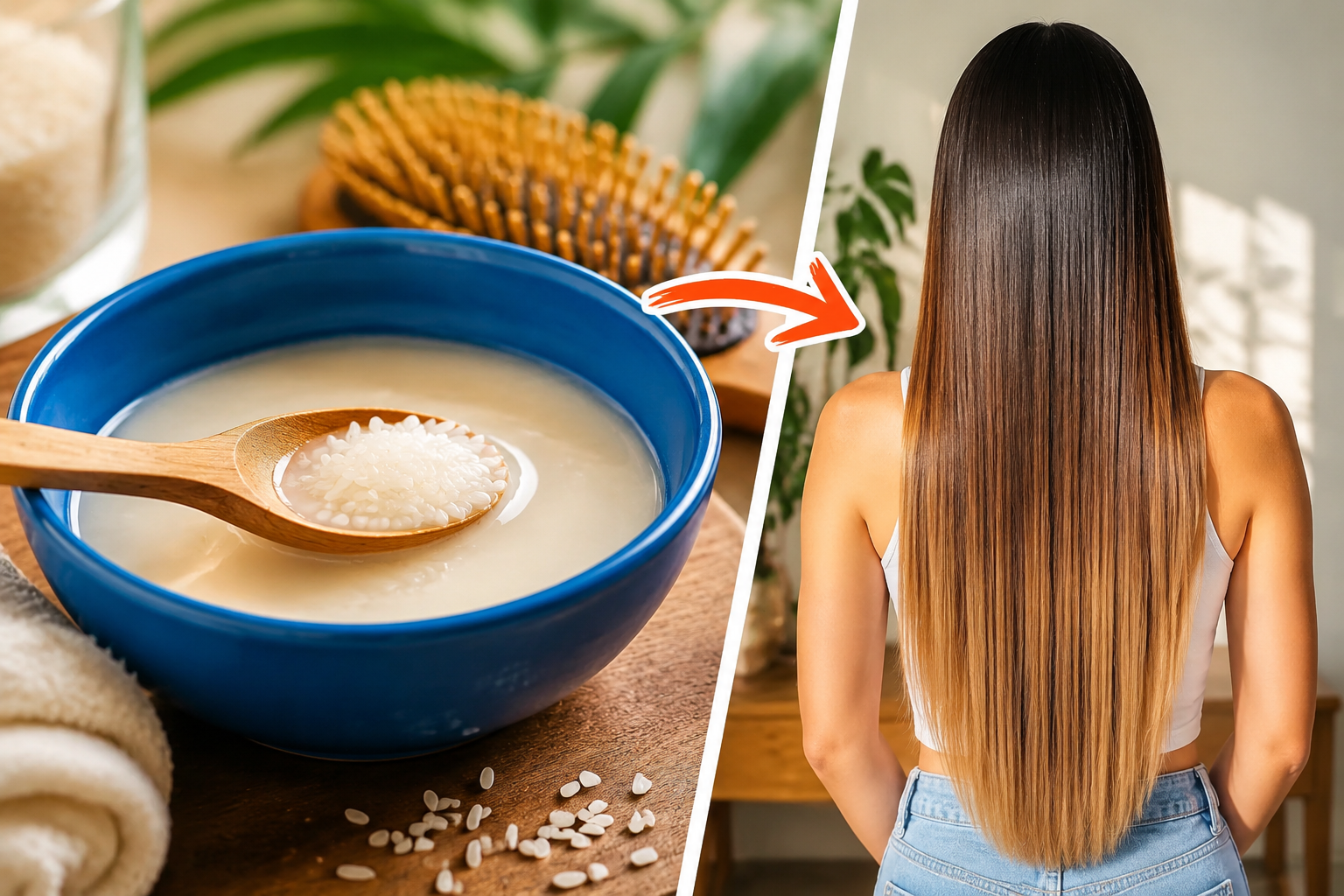 Así se prepara la queratina natural de arroz para lucir cabello liso como en la peluquería