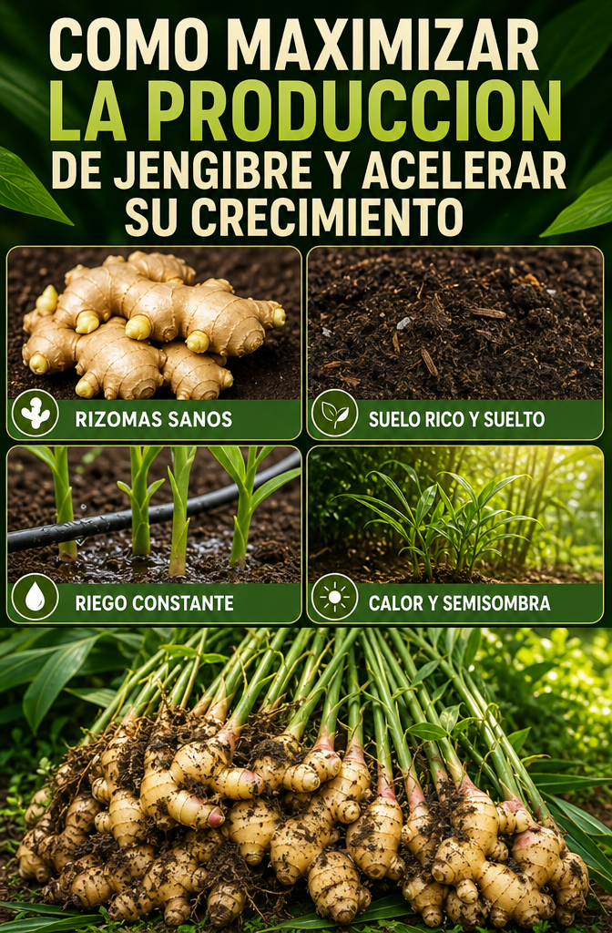 Cómo aumentar al máximo la producción de jengibre y acelerar sus resultados