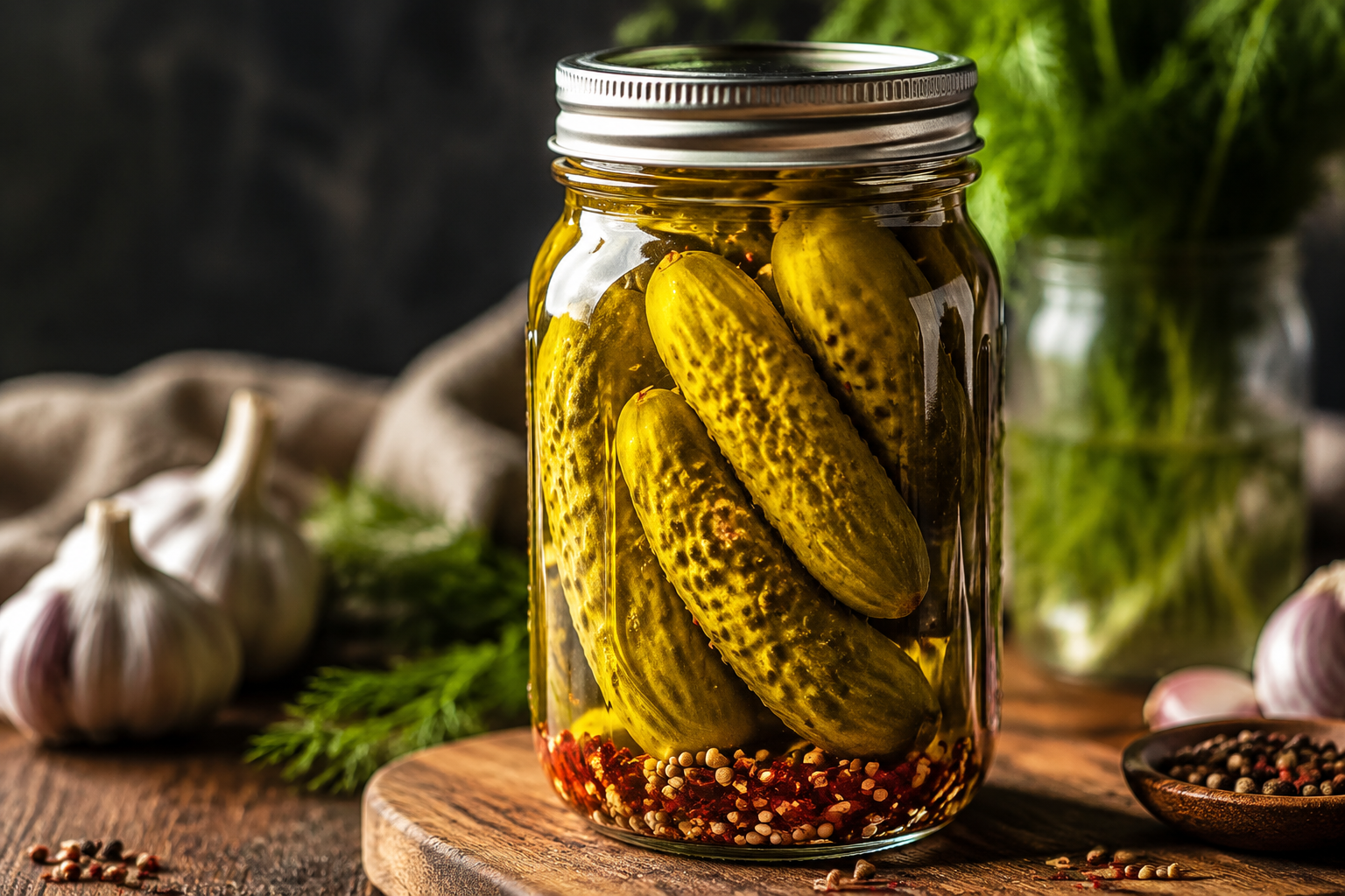 Cómo conservar los pepinillos en vinagre picante de forma sencilla