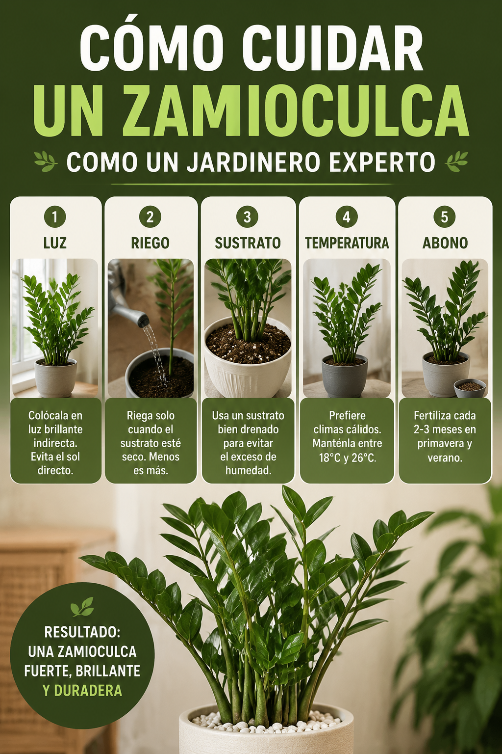 Cómo cuidar un zamioculca como un jardinero experto
