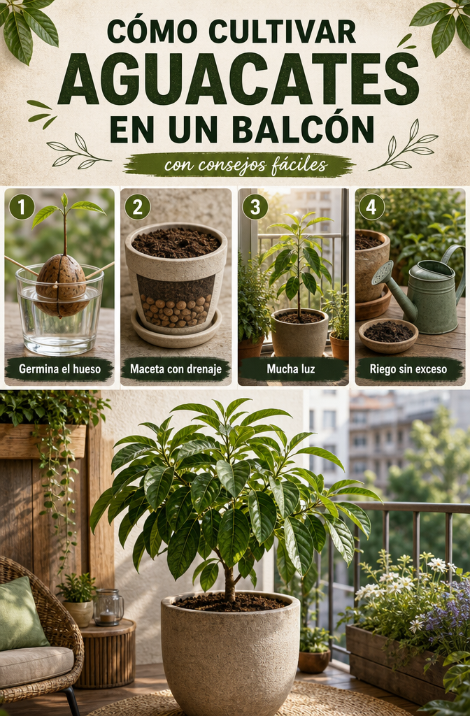 Cómo cultivar aguacates en un balcón con estos consejos fáciles