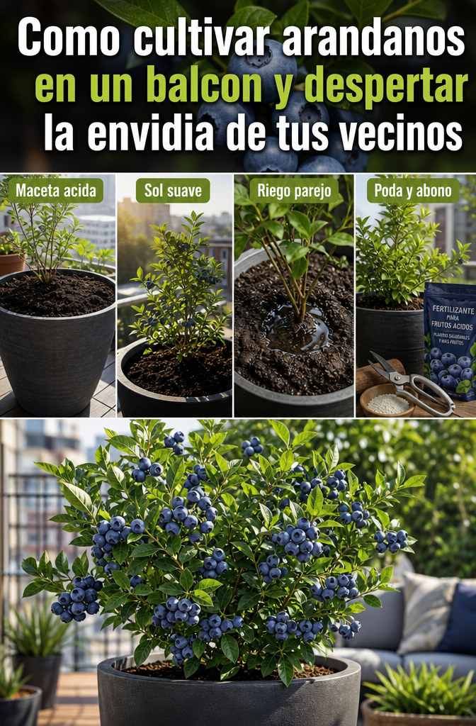 Cómo cultivar arándanos en un balcón y despertar la envidia de tus vecinos