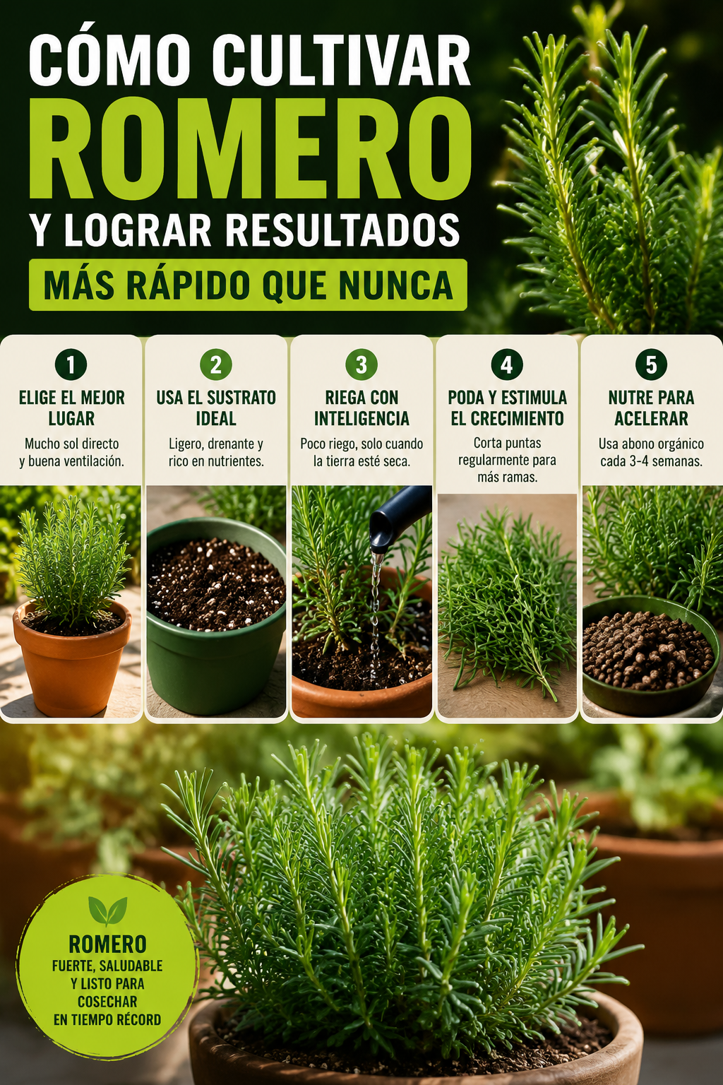 Cómo cultivar romero y lograr resultados más rápido que nunca