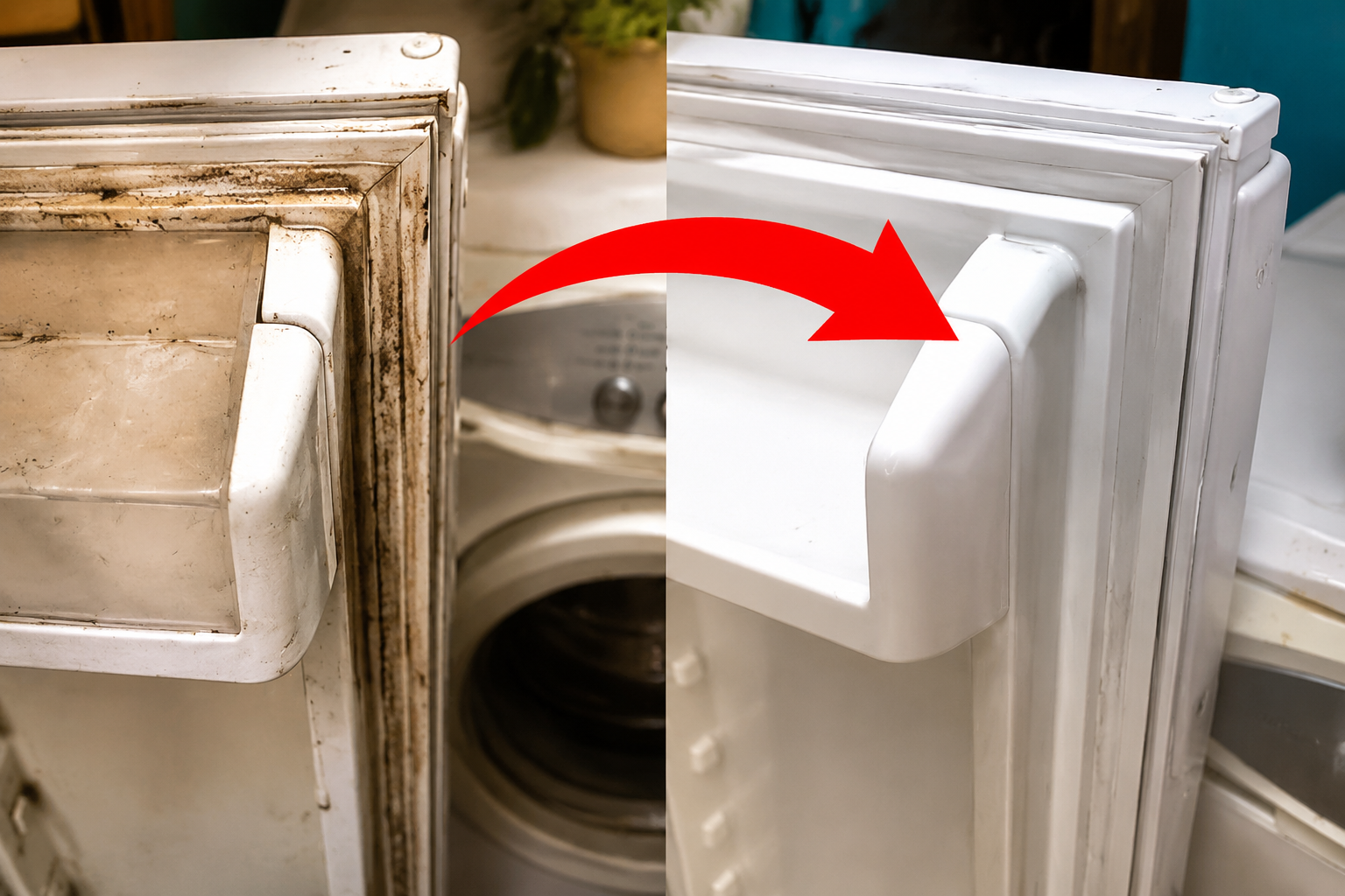 Cómo limpiar el sello de la puerta del frigorífico para eliminar moho y suciedad