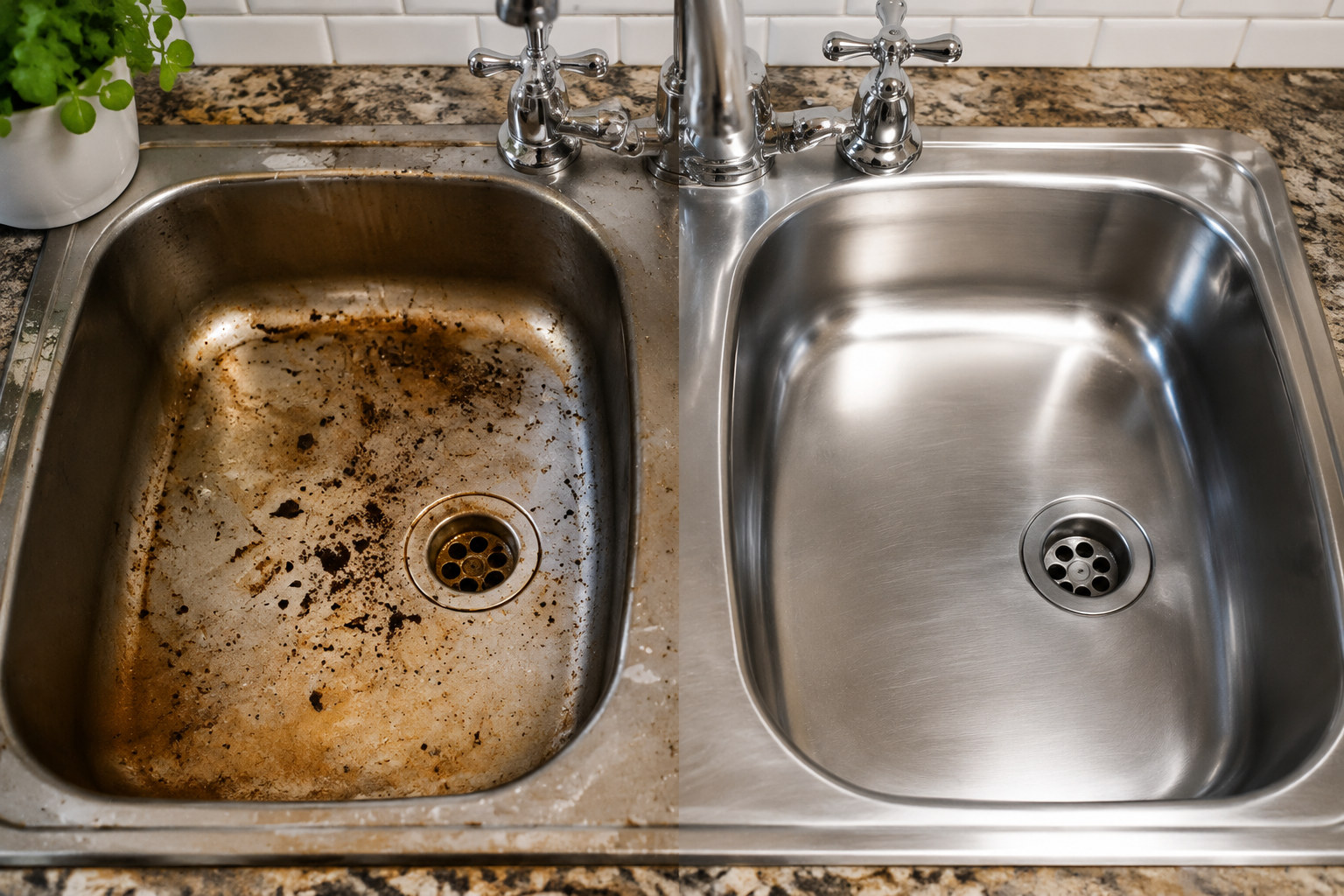 Cómo limpiar y dejar reluciente tu fregadero de acero inoxidable
