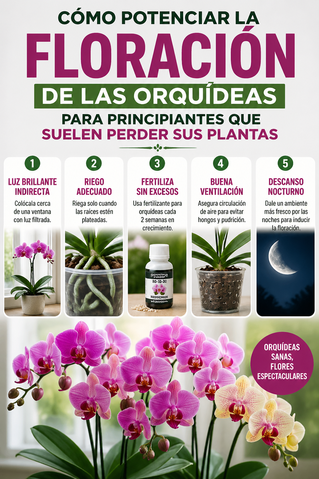 Cómo potenciar la floración de las orquídeas para principiantes que suelen perder sus plantas
