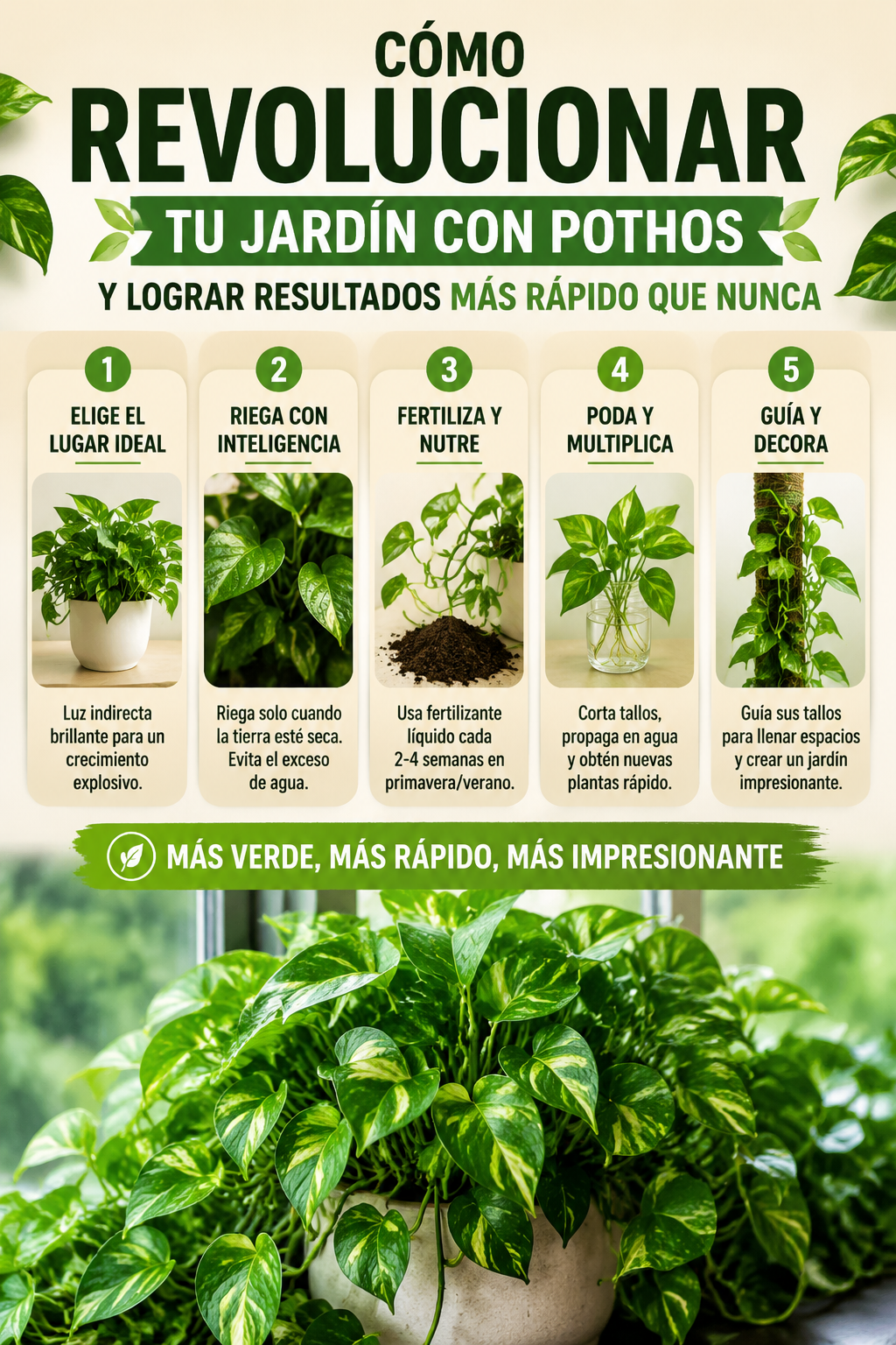 Cómo revolucionar tu jardín con pothos y lograr resultados más rápido que nunca