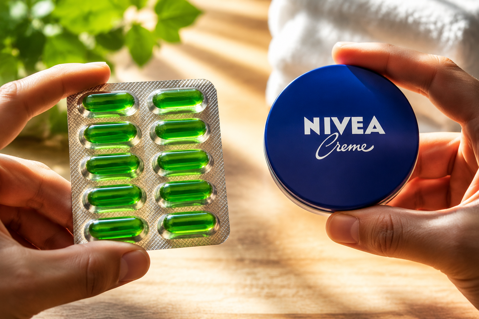 Crema de Aloe Vera y Nivea: Reduce arrugas y líneas finas