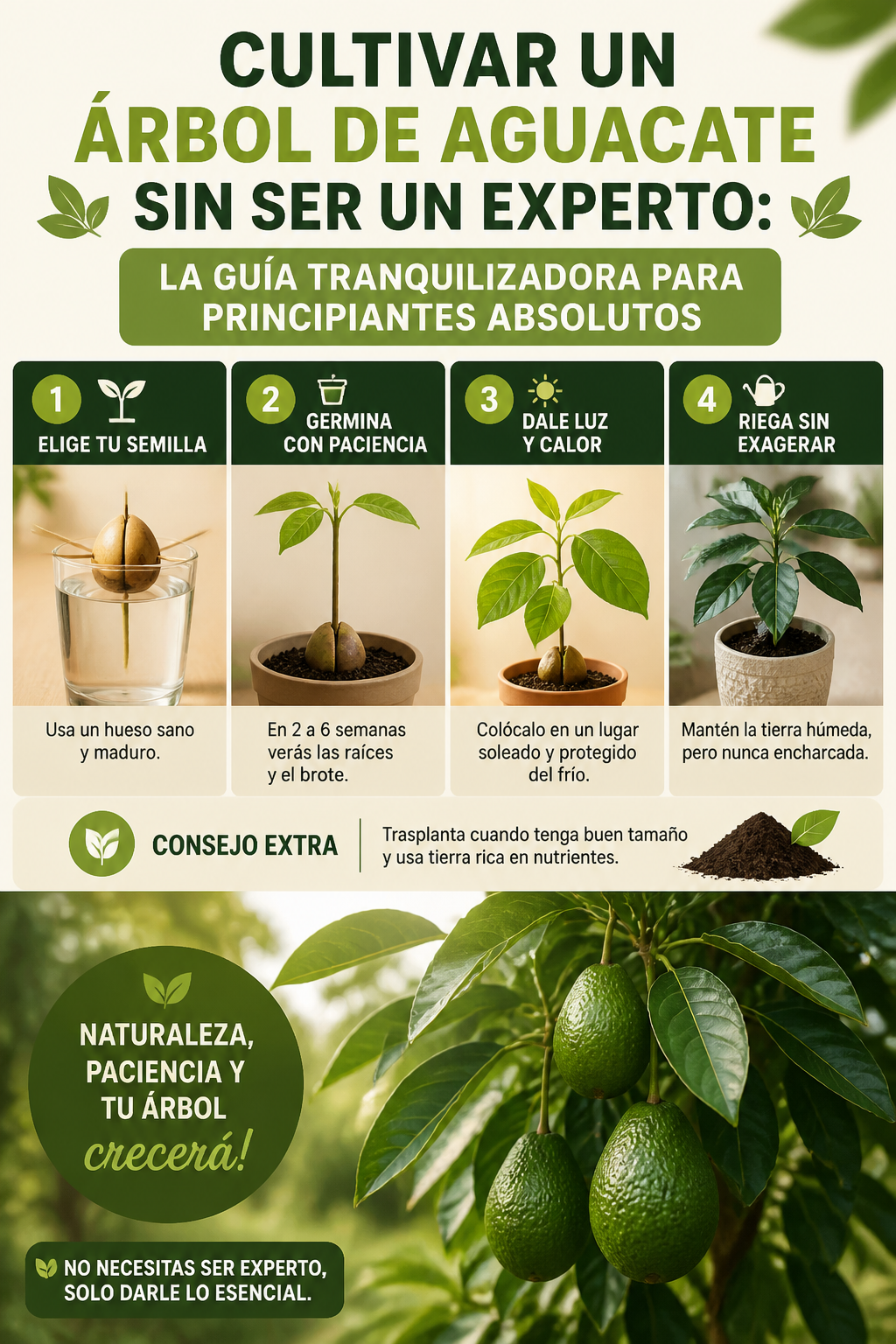 Cultivar un árbol de aguacate sin ser un experto: la guía tranquilizadora para principiantes absolutos