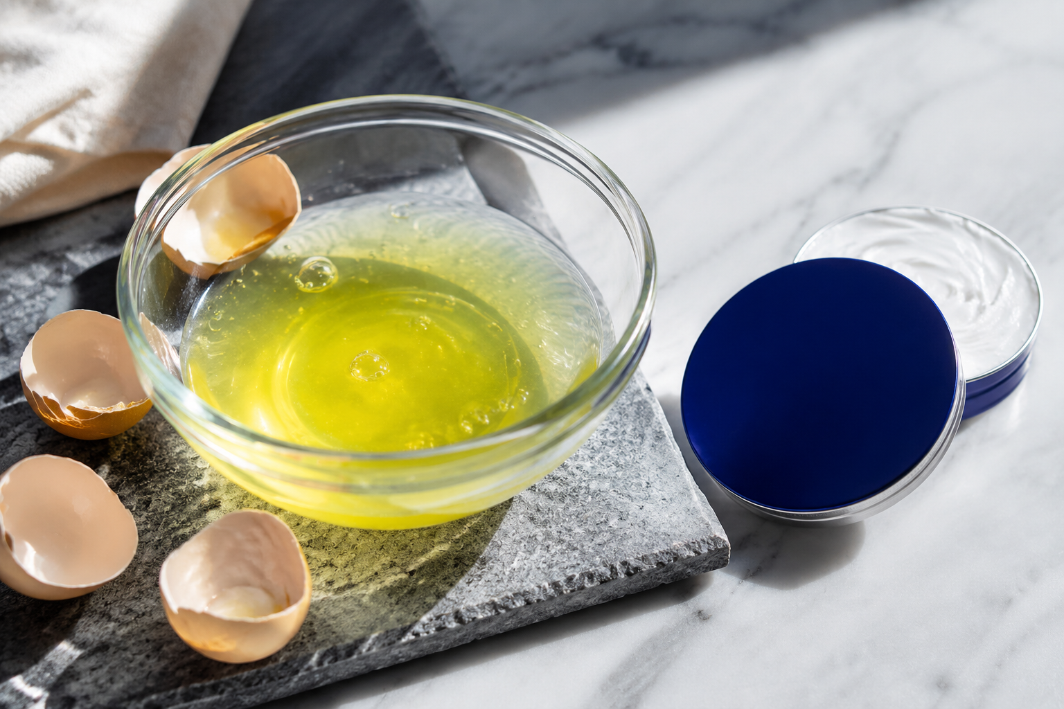 Descubre cómo usar la crema Nivea y clara de huevo para lucir 10 años más joven