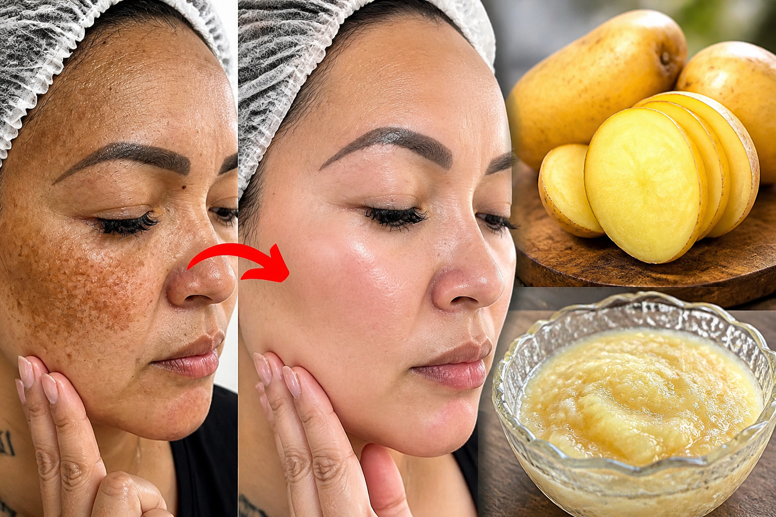 Descubre cómo utilizar la papa para eliminar arrugas y manchas oscuras